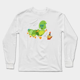 Absolem Smoking Caterpillar from Alice In Wonderland Long Sleeve T-Shirt